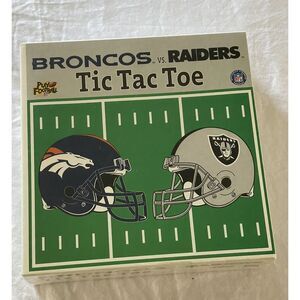 NEW Play Football Broncos vs Raiders‎ Tic Tac Toe Football Game